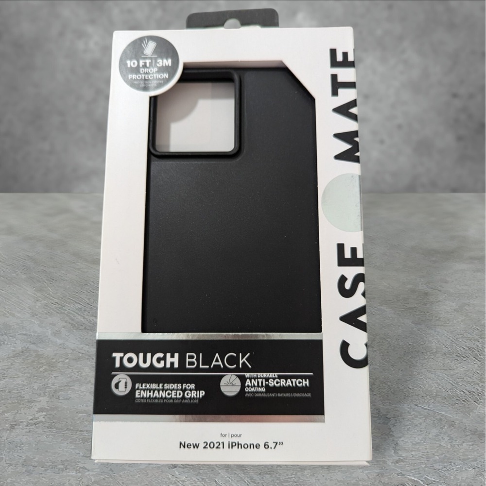 L3. Case-Mate Tough Black Case For Apple iPhone 2021 6.7 (13 Pro Max) Black